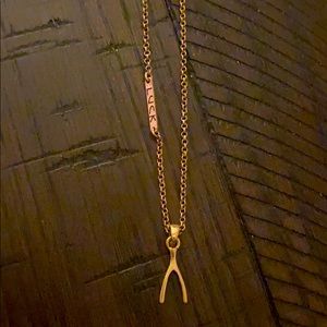 Lucky Brand wishbone necklace